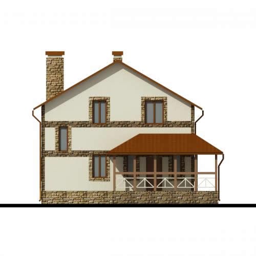 Проекты двухэтажных домов из пеноблоков